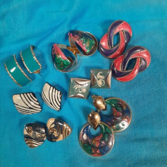 Vintage Pierced Earrings - Picture 1 of 14